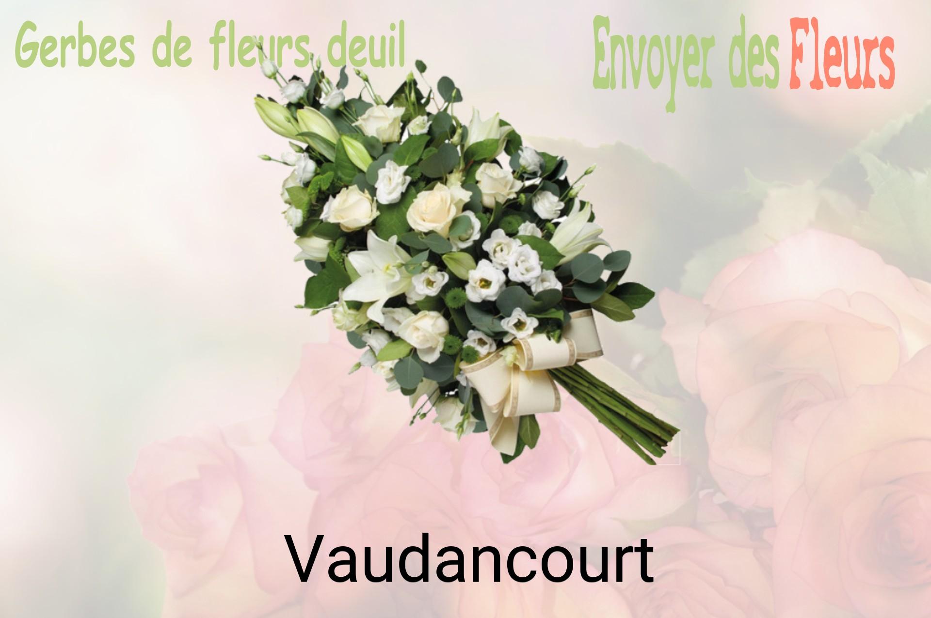 Gerbe de fleurs de deuil livrée à Vaudancourt